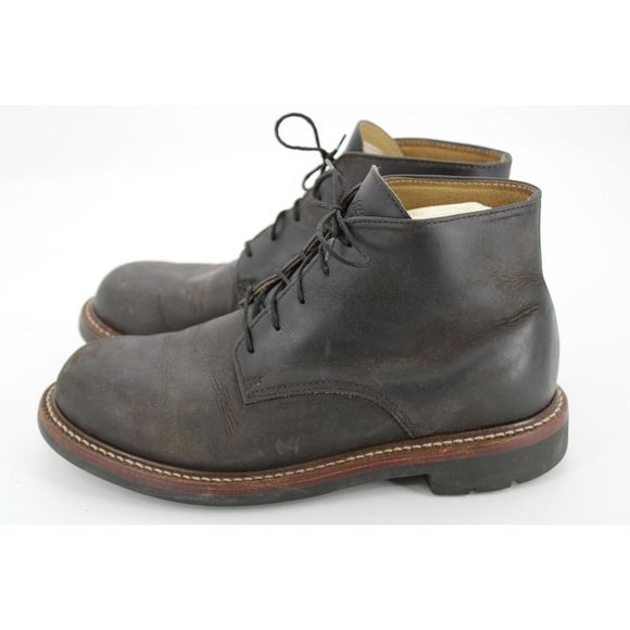 L.L. Bean Shoes Ll Bean Usa Mens Brown Leather Lace Up Chukka Boots